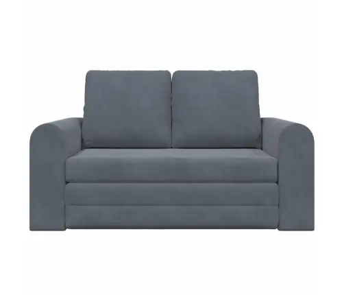 Grīdas Dīvāns Gultai 2-In-1 Tumši Pelēks 148X71X83 Cm Velvet Vidaxl