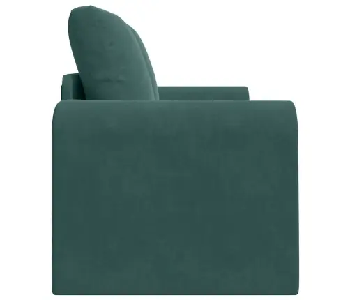 Grīdas Dīvāngulta 2-In-1 Tumši Zaļa 148X71X83 Cm Samts Vidaxl