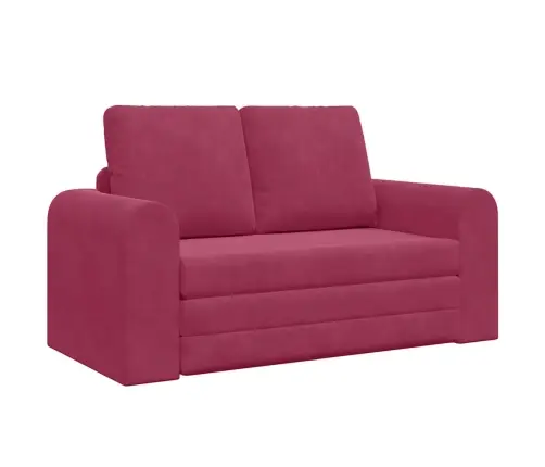 Grīdas Dīvāngulta 2-In-1 Bordo 148X71X83 Cm Samts Vidaxl