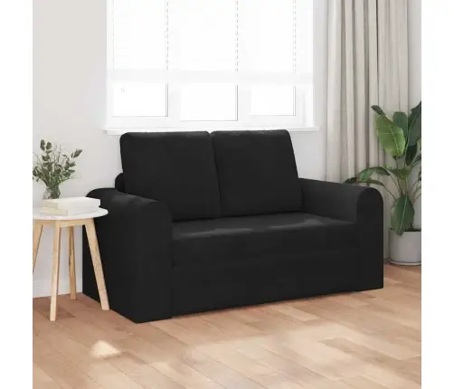 Sofa Lova Juoda 148 X 71 X 83 Cm Aksomas