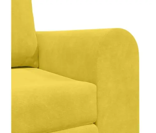 Grīdas Dīvāngulta 2-In-1 Dzeltens 148X71X83 Cm Veltus Vidaxl