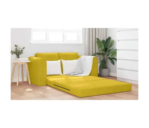 Grīdas Dīvāngulta 2-In-1 Dzeltens 148X71X83 Cm Veltus Vidaxl