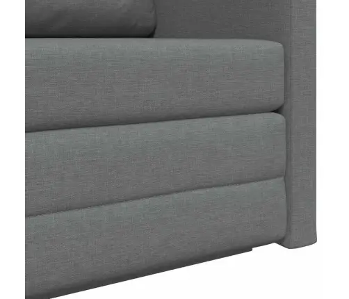 Grīdas Dīvāngulta 2-In-1 Tumši Pelēkā Krāsā 124X71X78 Cm Vidaxl