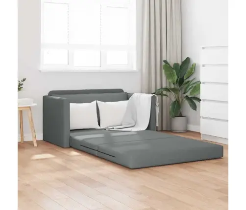 Grīdas Dīvāngulta 2-In-1 Tumši Pelēkā Krāsā 124X71X78 Cm Vidaxl