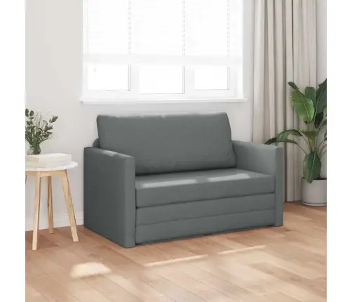 Grīdas Dīvāngulta 2-In-1 Tumši Pelēkā Krāsā 124X71X78 Cm Vidaxl