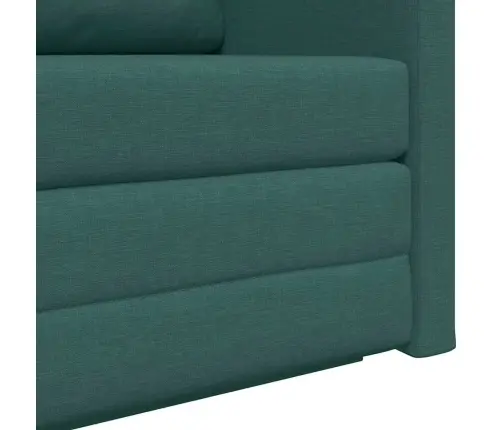 Dīvāngulta Tumši Zaļa 124 X 71 X 78 Cm Audums Vidaxl