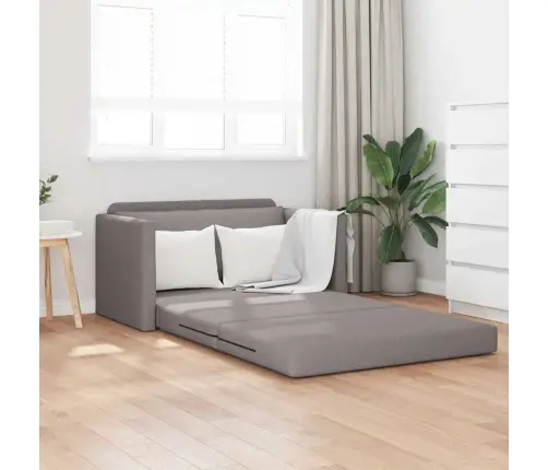 Dīvāngulta 110Cm Pelēkbrūna Audums Vidaxl