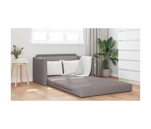 Dīvāngulta 110Cm Pelēkbrūna Audums Vidaxl