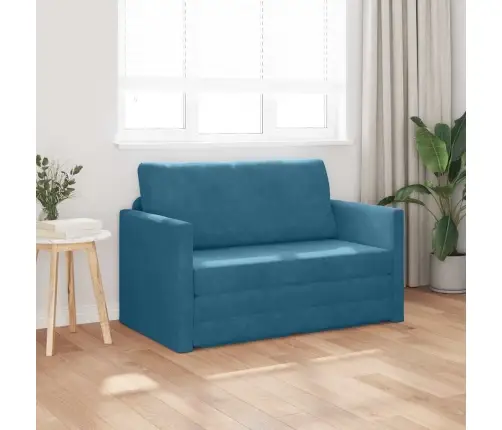 Sofa Lova 110Cm Mėlyna Aksomas