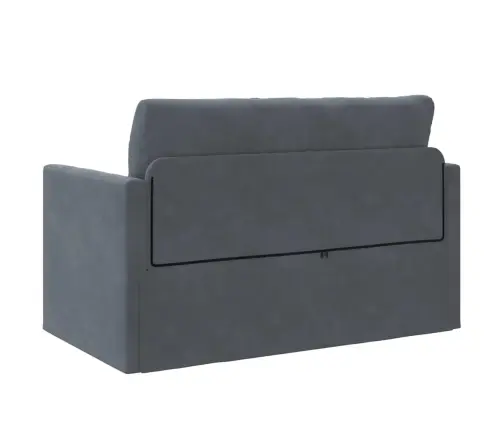 Grīdas Dīvāns Gulta 2-Viens Tumši Pelēks 124X204X61 Cm Velūrs Vidaxl
