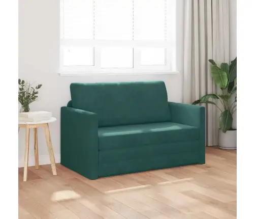 Sofa Lova Tamsiai Žalia 124 X 204 X 61 Cm Aksomas
