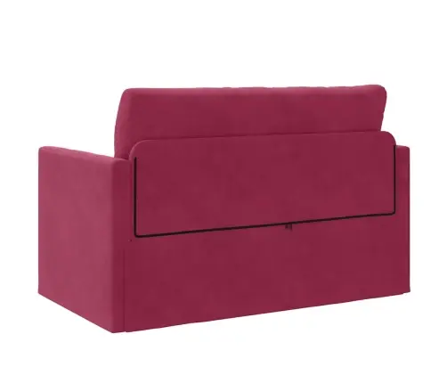 Dīvāngulta 110Cm Vīna Sarkans Samts Vidaxl