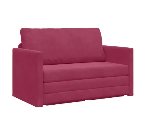 Dīvāngulta 110Cm Vīna Sarkans Samts Vidaxl