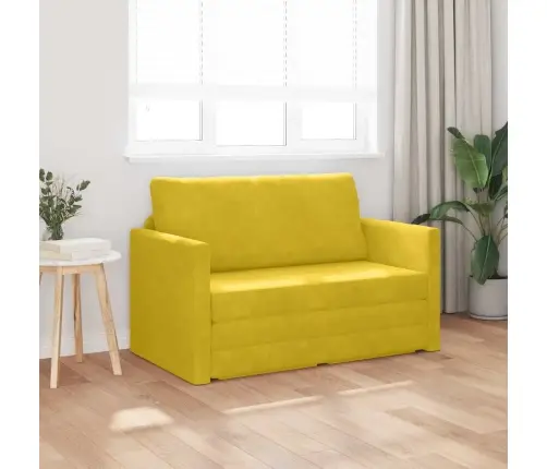 Sofa Lova 110Cm Saulėgrąžų Geltona Aksomas