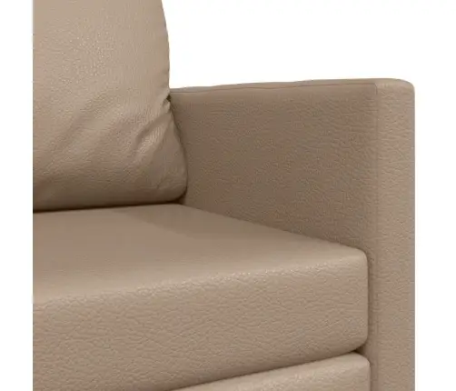 Grīdas Dīvāngulta 2-In-1 Kapučīno 124X71X78 Cm Mākslīgā Āda Vidaxl