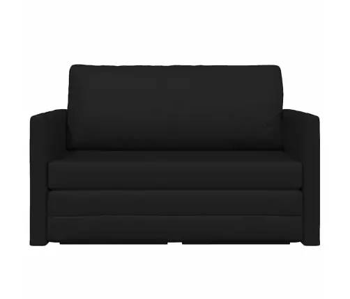 Grīdas Dīvāns-Gulta 2-In-1 Melns 124X71X78 Cm Mākslīga Āda Vidaxl