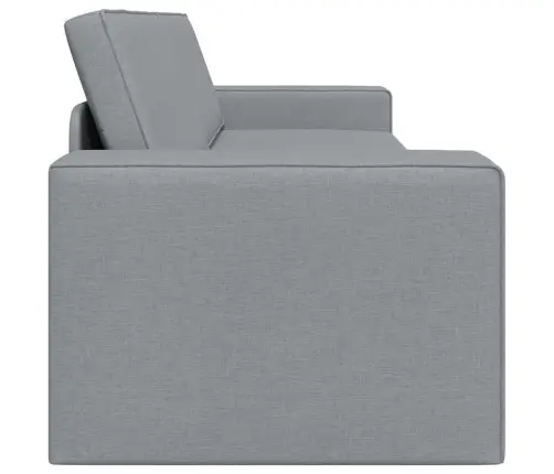 Grīdas Dīvāngulta 2-In-1 Gaiši Pelēka 245X150X60.5 Cm Audums Vidaxl