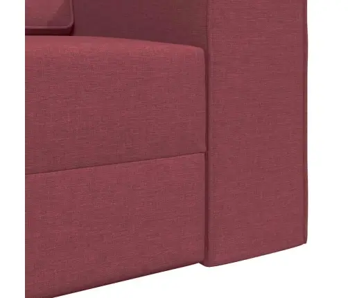 Grīdas Dīvāngulta 2-In-1 Bordo 245X150X60.5 Cm Audums Vidaxl