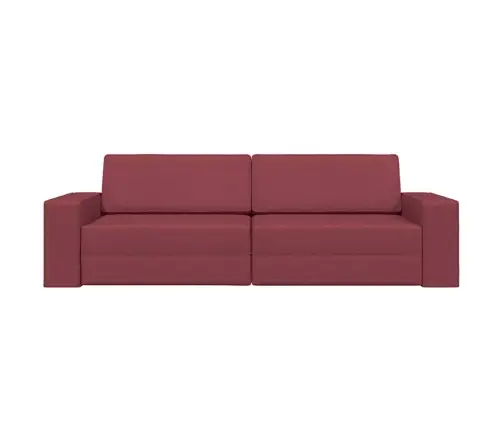 Grīdas Dīvāngulta 2-In-1 Bordo 245X150X60.5 Cm Audums Vidaxl
