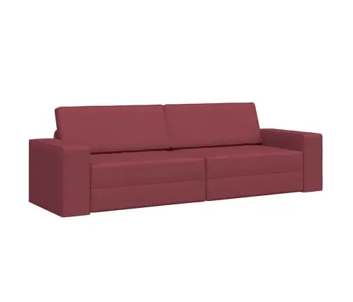 Grīdas Dīvāngulta 2-In-1 Bordo 245X150X60.5 Cm Audums Vidaxl