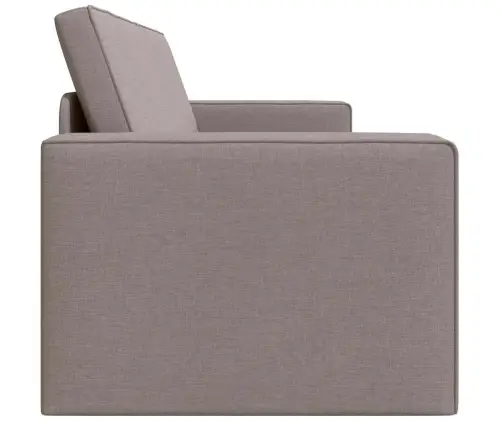 Grīdas Dīvāngulta 2 Vienā Pelēkbrūns 245X150X60.5 Cm Audums Vidaxl
