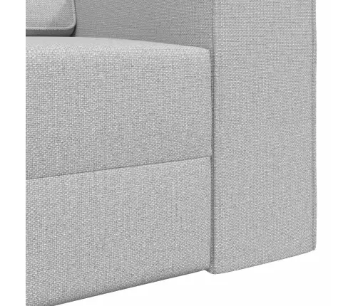 Grīdas Dīvāngulta 2-In-1 Mākoņu Pelēkā 245X150X60.5 Cm Audums Vidaxl