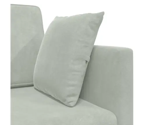 Põrandadiivan-Voodi Helehall 213 X 70 X 77 Cm Samet