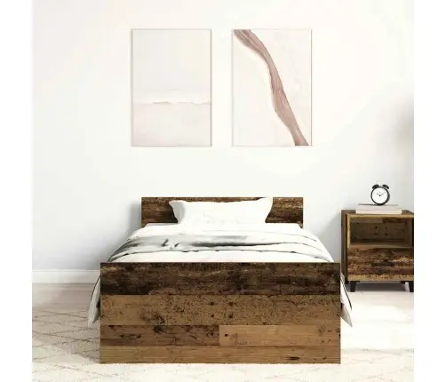 Voodiraam Ilma Madratsita, Vana Puit, 100X200 cm Tehispuit