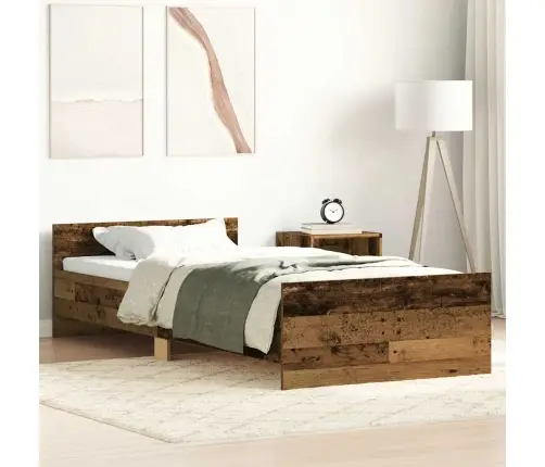 Voodiraam Ilma Madratsita, Vana Puit, 100X200 cm Tehispuit