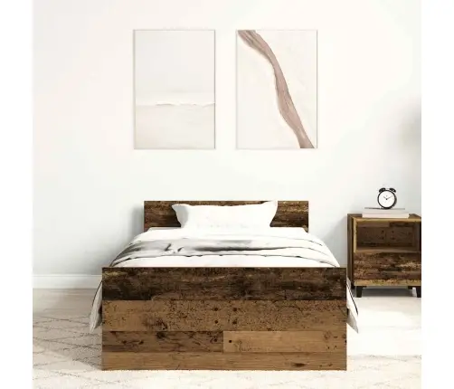 Lovos Rėmas Be Čiužinio, Medienos Dizaino, 90X190 Cm