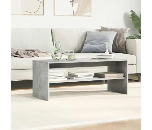 Tv Skapītis, 100X40X40 Cm, Betona Pelēks, Skaidu Plāksne Vidaxl