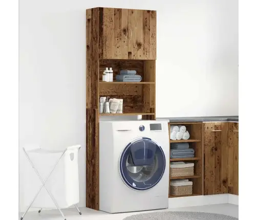 Veļasmašīnas Plaukts, Ozola, 64X24X190 Cm, Inženierijas Koks Vidaxl