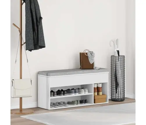 Apavu Sols Balts 102X30,5X45 Cm Engineered Wood Vidaxl