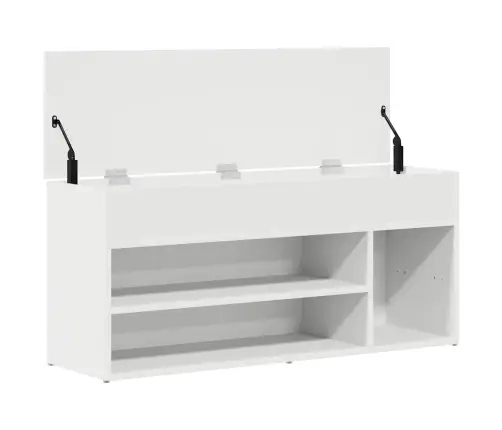 Apavu Sols Balts 102X30,5X45 Cm Engineered Wood Vidaxl