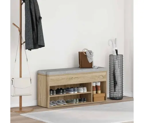 Apavu Skapītis, Ozola Krāsa, 102X30,5X45 Cm, Inženierijas Koks Vidaxl