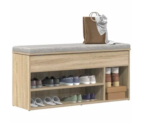 Apavu Skapītis, Ozola Krāsa, 102X30,5X45 Cm, Inženierijas Koks Vidaxl