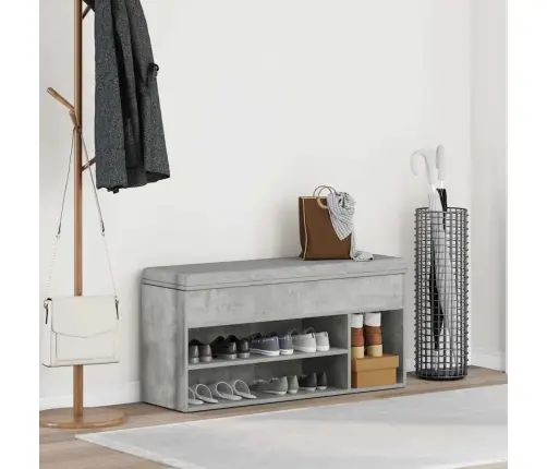 Jalatsipink, Betoonhall, 102X30,5X45 cm Tehispuit