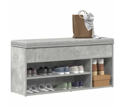 Jalatsipink, Betoonhall, 102X30,5X45 cm Tehispuit