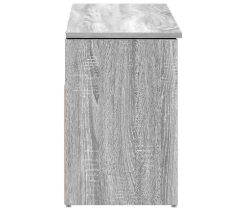 Batų Suoliukas Pilkas Sonoma 102X30,5X45 Cm Inžinerinė Mediena