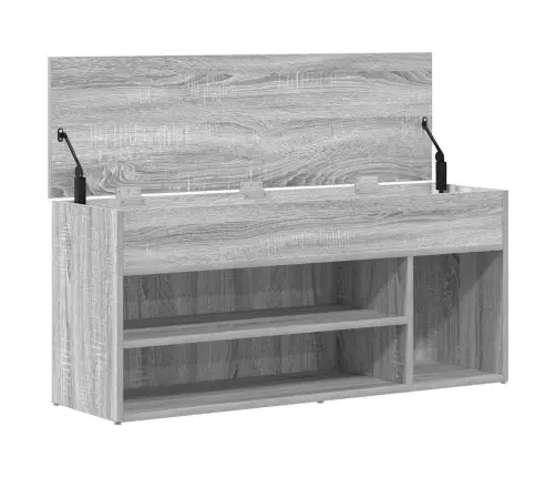 Batų Suoliukas Pilkas Sonoma 102X30,5X45 Cm Inžinerinė Mediena