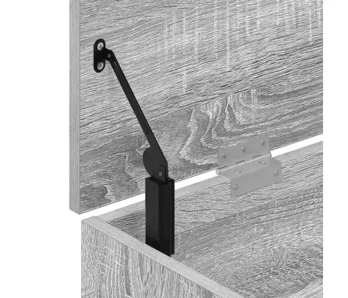 Batų Suoliukas Pilkas Sonoma 102X30,5X45 Cm Inžinerinė Mediena