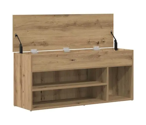 Apavu Plaukts, Koka Krāsa, 102X30,5X45 Cm, Inženierijas Koks Vidaxl