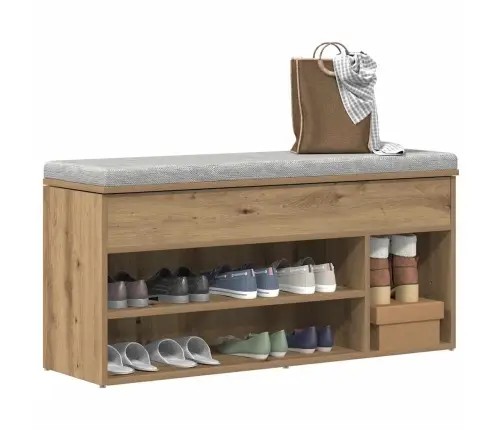 Apavu Plaukts, Koka Krāsa, 102X30,5X45 Cm, Inženierijas Koks Vidaxl