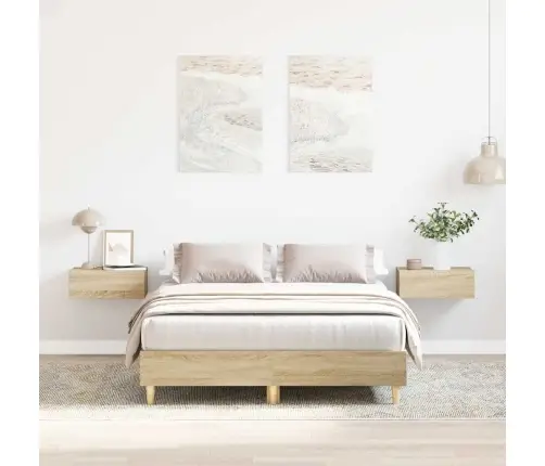 Lovos Rėmas Be Čiužinio Sonoma Ąžuolas 120X200 Cm