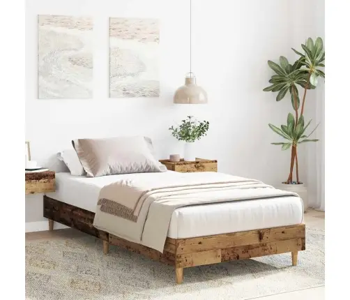 Gulta Bez Matrača, Veca Koka, 100X200 Cm, Inženierijas Koks Vidaxl