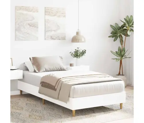 Voodiraam Ilma Madratsita, Valge, 90 X 200 cm Tehispuit