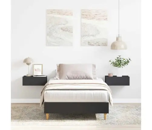 Lovos Rėmas Be Čiužinio Juodas 90X200 Cm Inžinerinė Mediena