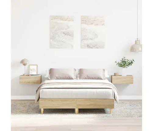 Gultas Rāmis Bez Matrača, 140X190 Cm, Inženierijas Koks Vidaxl