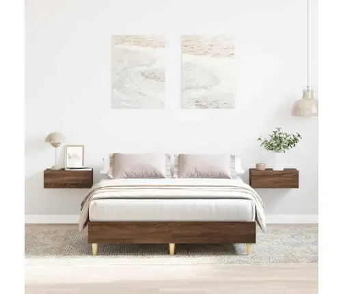 Lovos Rėmas Be Čiužinio, Dūminis, 140X190 cm Apdirbta Mediena