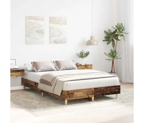 Gultas Rāmis Bez Matrača, 140X190 Cm, Inženierijas Koks Vidaxl